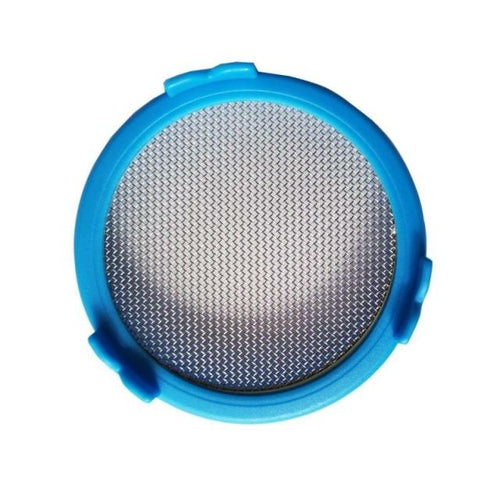 blue microgreens and sprouting mason jar lids with metal screen that come in assortment of colors, comes in a set of 4, better airflow and drainage, easy filtration and easy stand, great for all sprouts and most mason jars, 20 mm thick and 90 mm wide
