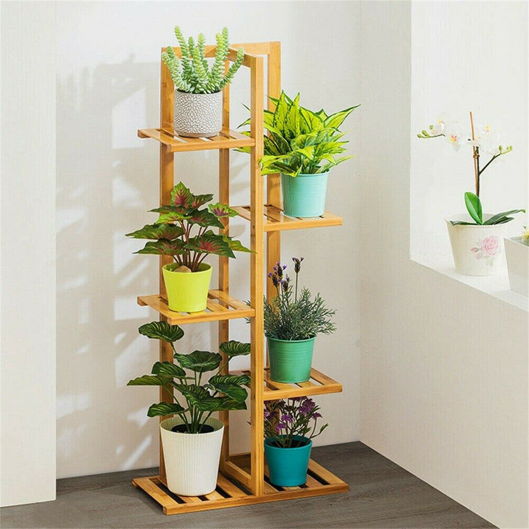 Bamboo 5 / 6 Tier Plant Stand