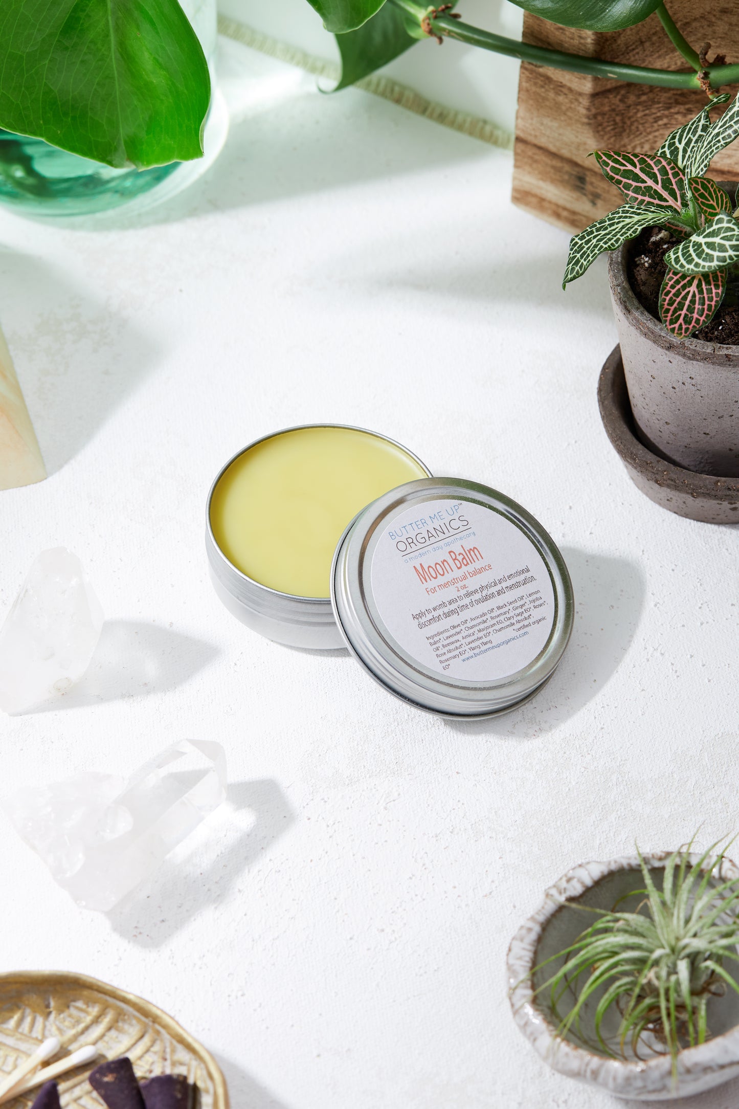 Moon Balm open can