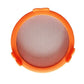 orange microgreens and sprouting mason jar lids with metal screen that come in assortment of colors, comes in a set of 4, better airflow and drainage, easy filtration and easy stand, great for all sprouts and most mason jars, 20 mm thick and 90 mm wide