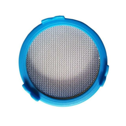 blue microgreens and sprouting mason jar lids with metal screen that come in assortment of colors, comes in a set of 4, better airflow and drainage, easy filtration and easy stand, great for all sprouts and most mason jars, 20 mm thick and 90 mm wide