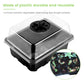 6 pack of 12 cells seed starter tray with clear plastic lid and black plastic base making it corrosion resistant and drought resistant, trays are reusable and perfect for germinating