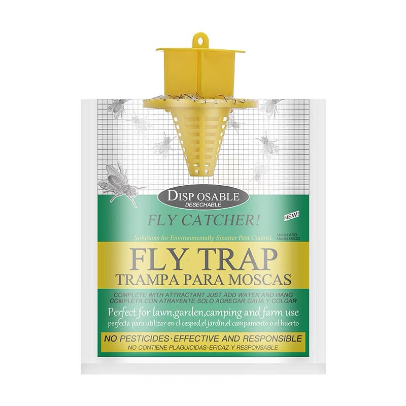 6pcs Disposable Hanging Fly Traps