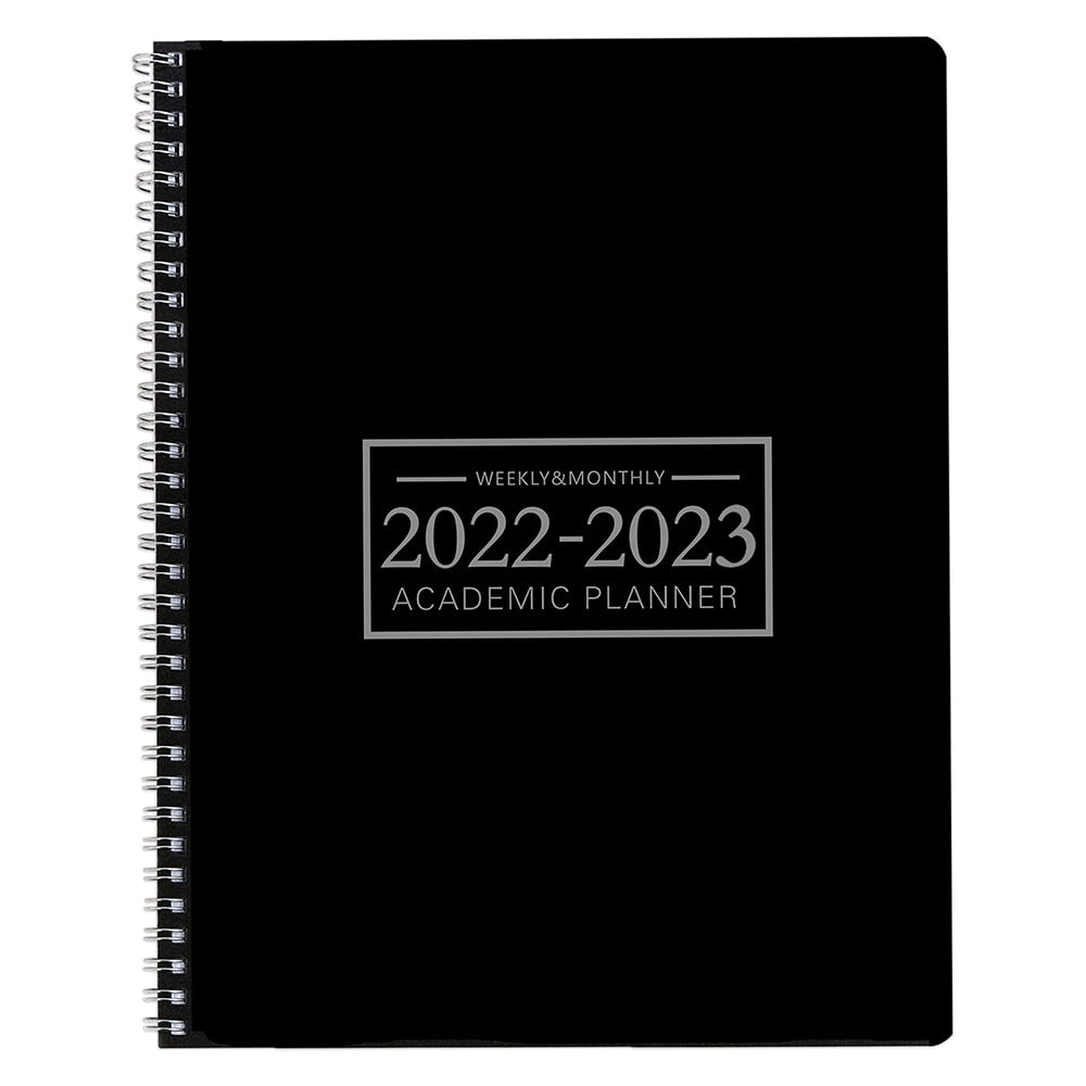 Daily, Weekly, Monthly Calendar Planner Notebook 2022-2023 black
