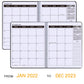 Daily, Weekly, Monthly Calendar Planner Notebook 2022-2023 