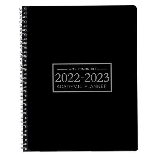 Daily, Weekly, Monthly Calendar Planner Notebook 2022-2023 black