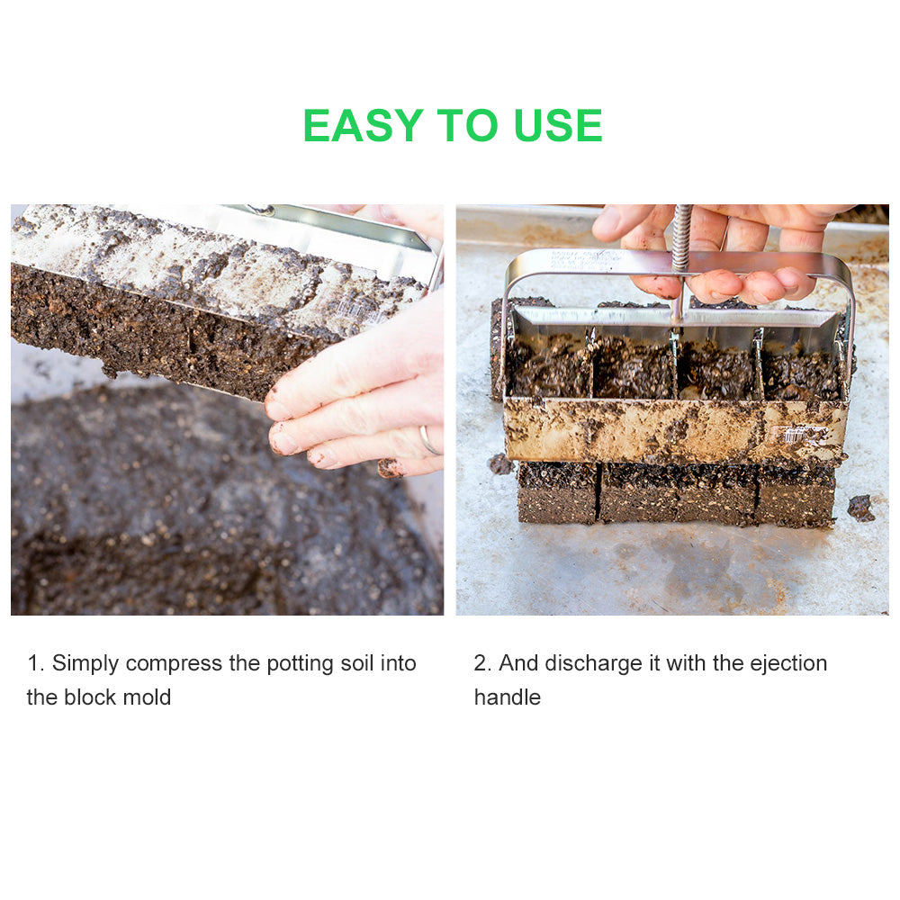 Handheld 2 inch Soil Block Maker