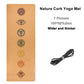 Jusenda 5mm Natural Cork TPE Yoga Mat