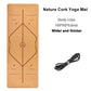 Jusenda 5mm Natural Cork TPE Yoga Mat