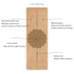 Jusenda 5mm Natural Cork TPE Yoga Mat