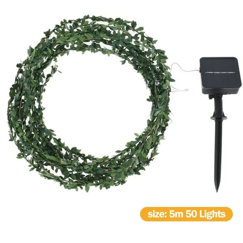 LED Solar Ivy String Garland Lights size 5 m 50 lights