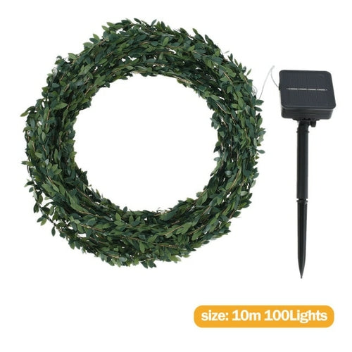 LED Solar Ivy String Garland Lights size 10m 100 lights