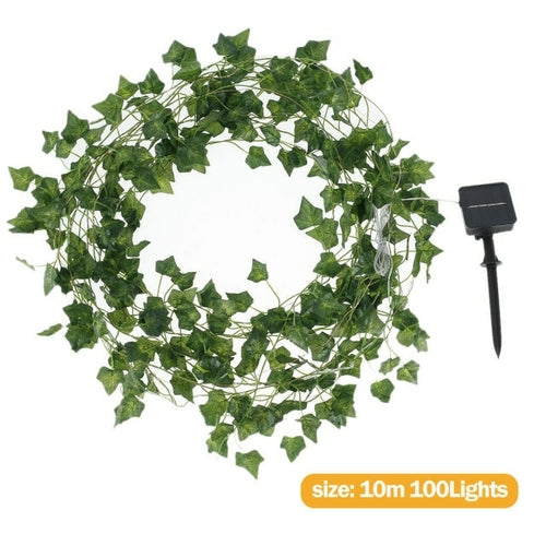 LED Solar Ivy String Garland Lights size 10 m 100 lights
