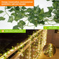 LED Solar Ivy String Garland Lights energy conservation, environmental protection, safe and durable, lights come on when it gets dark, solar powered, can be used on deck and patio areas