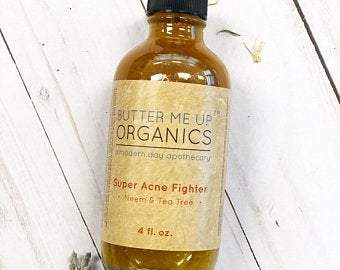 Organic Acne Bundle butter me up organics a modern day apothecary super acne fighter with neem oil and tea tree oil 4 fl oz