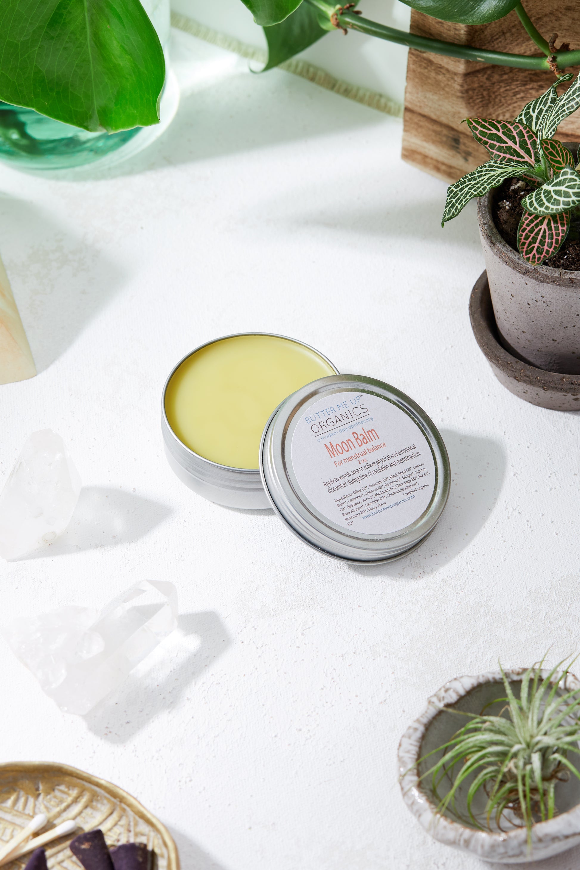 Moon Balm open can